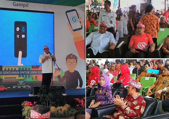 Menkop Puspayoga Hadiri Peluncuran Aplikasi Gampil untuk UKM di Bandung